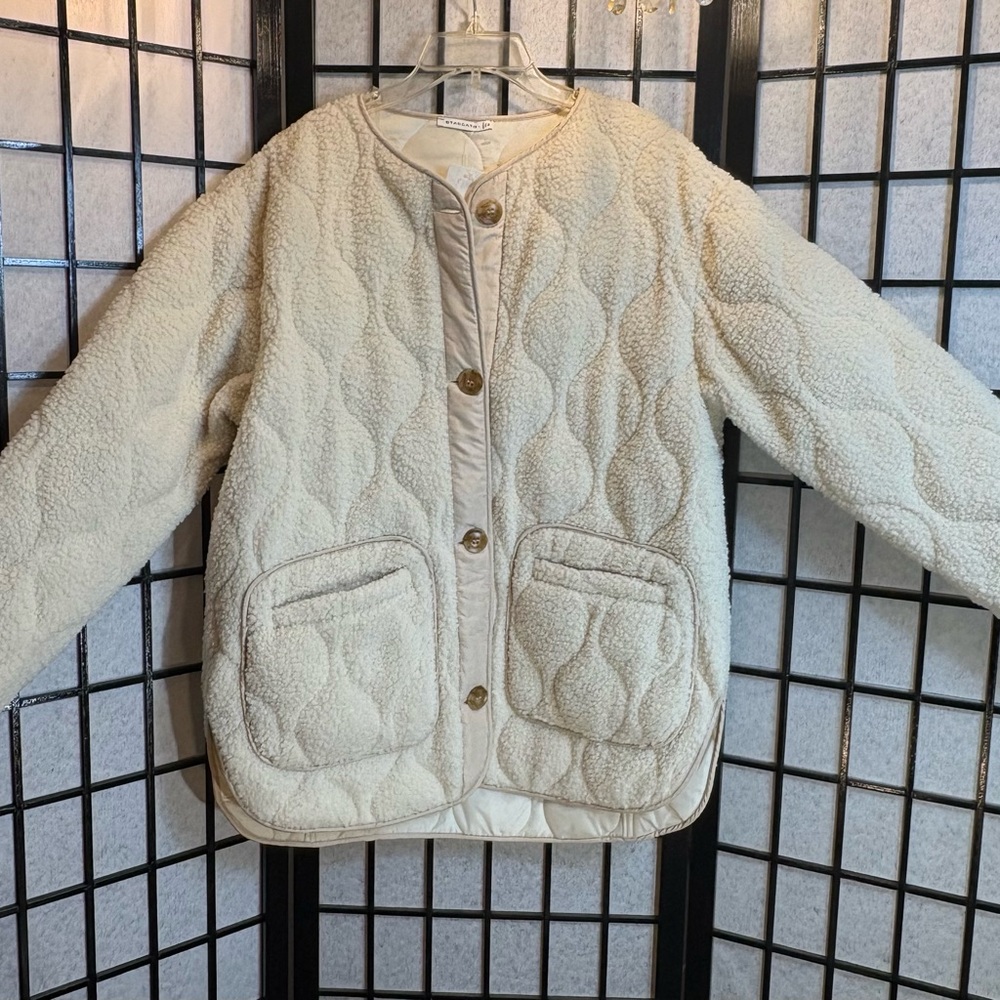 Staccato Cream Teddy Jacket